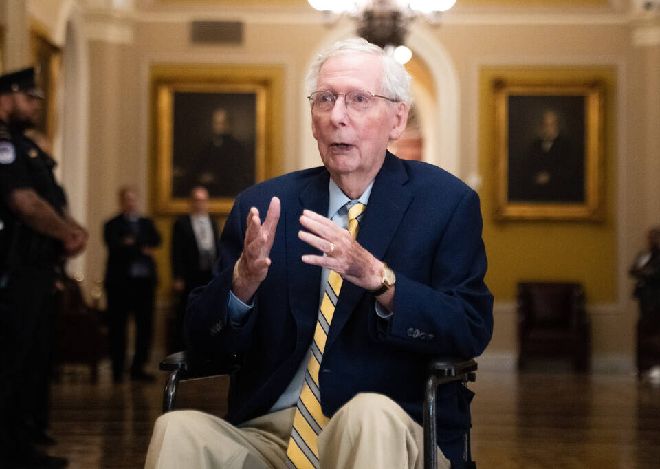 Mitch McConnell Returns To Senate After 3 Month Absence And Mounting 